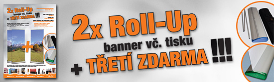 Akce Roll-Up 2+1 zdarma